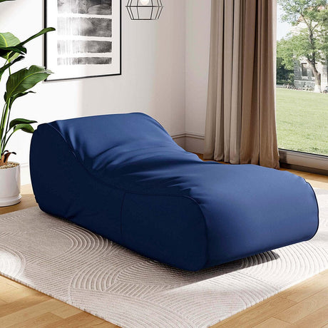 Dense Filling Comfy Lounger for Living Room Living and Home Blue 