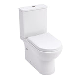 63cm D Comfortable 2-Piece Elongated Toilet with Dual Flush Toilet Living and Home 