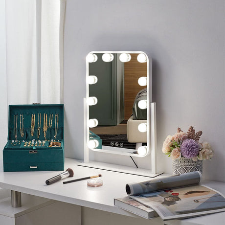 Hollywood Vanity Makeup Mirror with 12 Bulbs Living and Home 