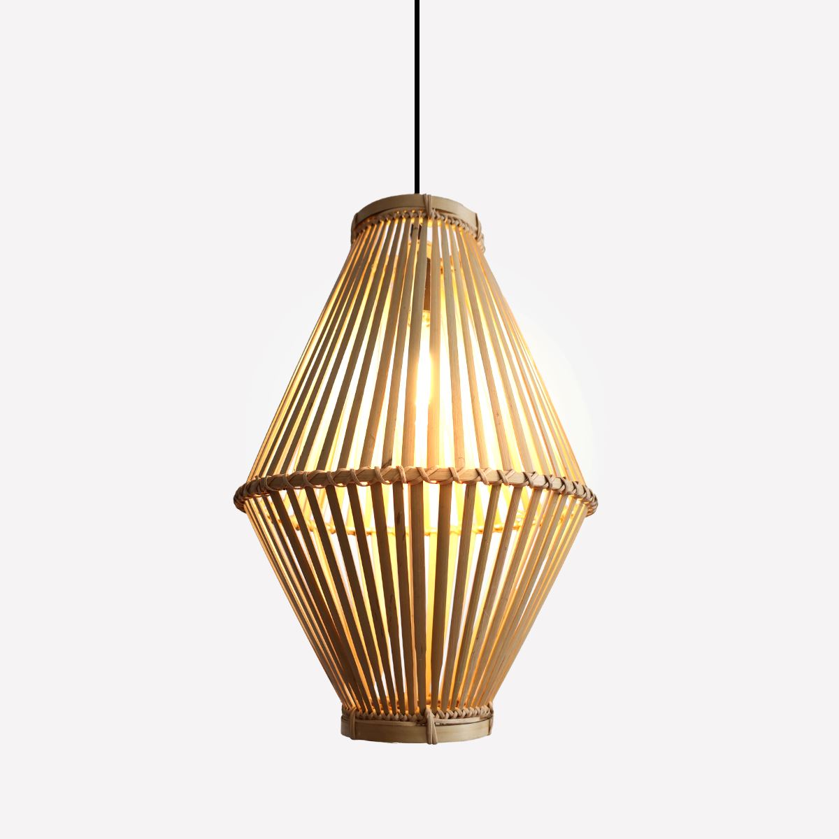 Lightsin Sustainable Geometric Bamboo Pendant Light Lightsin UK 