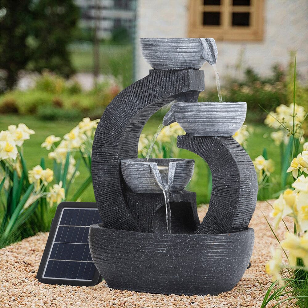 Outdoor Solar-Powered Water Fountain Outdoor Decor – Living and Home