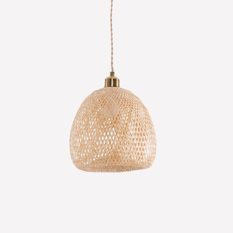 Lightsin Handwoven Bamboo Pendant Light Natural Elegance for Warm Ambient Spaces Lightsin UK 