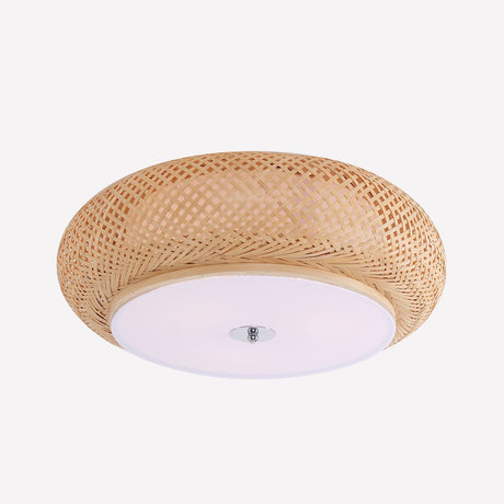 Lightsin Zen Bamboo Weave Ceiling Light with Antique Charm Lightsin UK 