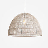 Lightsin Handwoven Paper Rope Dome Pendant Light with Iron Frame Lightsin UK 