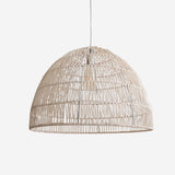 Lightsin Handwoven Paper Rope Dome Pendant Light with Iron Frame Lightsin UK 