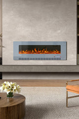 50/60 inch Electric Fireplace 5000 BTU Wall Mounted Fireplaces Heater 9 Available Flame Colours Wall Mounted Fireplaces Living and Home 