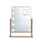 Adjustable Large Rectangular Lighted Makeup Mirror Living and Home Rose Gold With Magnifier 