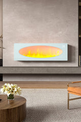 42 Inch Freestanding Electric Fireplace 2000W 7 Vibrant Colours Wall Mounted Fireplaces Living and Home 