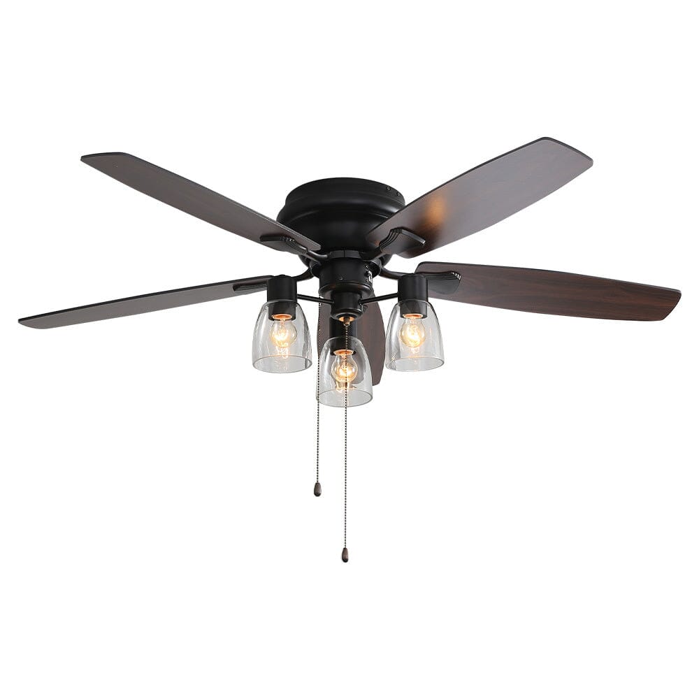 52-inch Low Profile Ceiling Fan Light with Remote Ceiling Fans Living and Home 