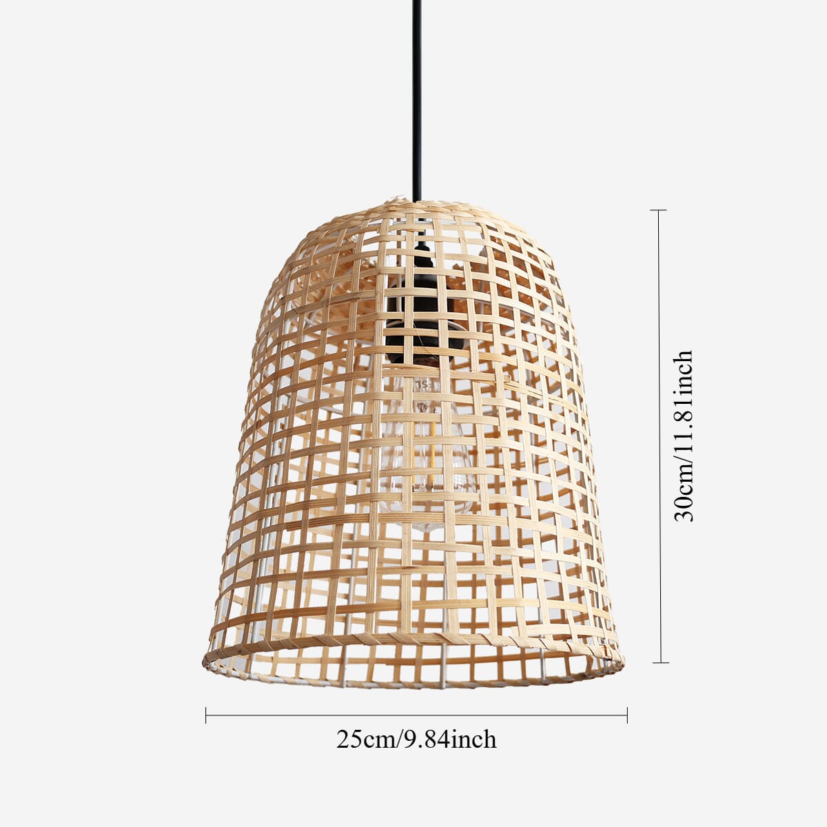 Lightsin Eco-Friendly Natural Woven Bamboo Pendant Light for Cozy Ambiance Lightsin UK 