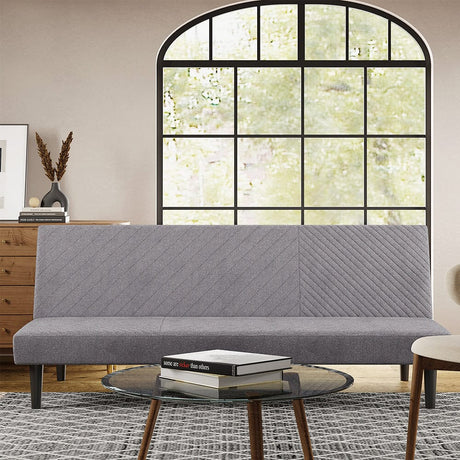 Grey 3 Seater Upholstered Sofa Bed Living and Home 