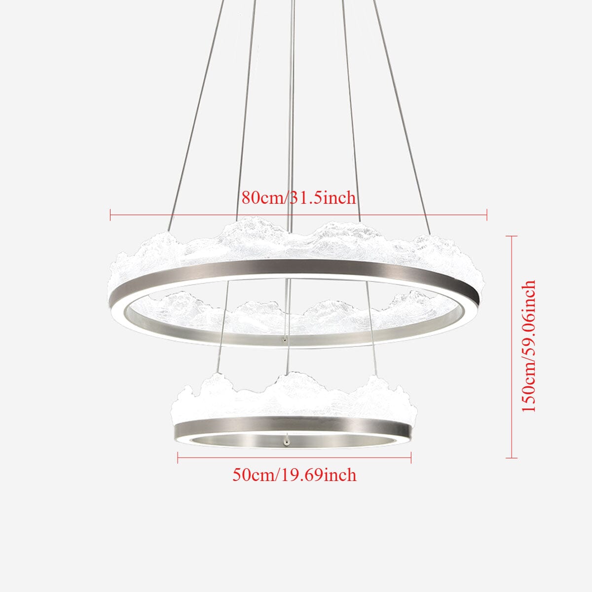 Lightsin High-End Nordic Aluminum Pendant Light with Dimmable Function Lightsin UK 