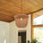 Lightsin Rustic Paper Rope and Iron Basket Pendant Light for Cozy Spaces Lightsin UK Light Brown 