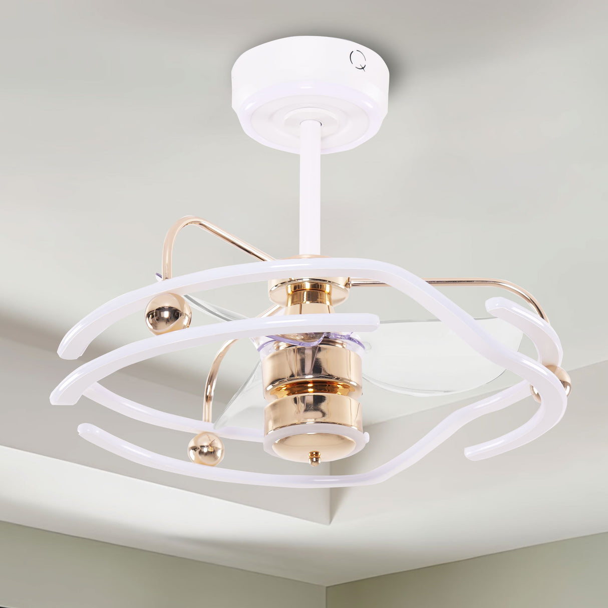 Lightsin Modern Ceiling Fan Light with Remote Control Low-Noise Adjustable Fan Light Lightsin UK 