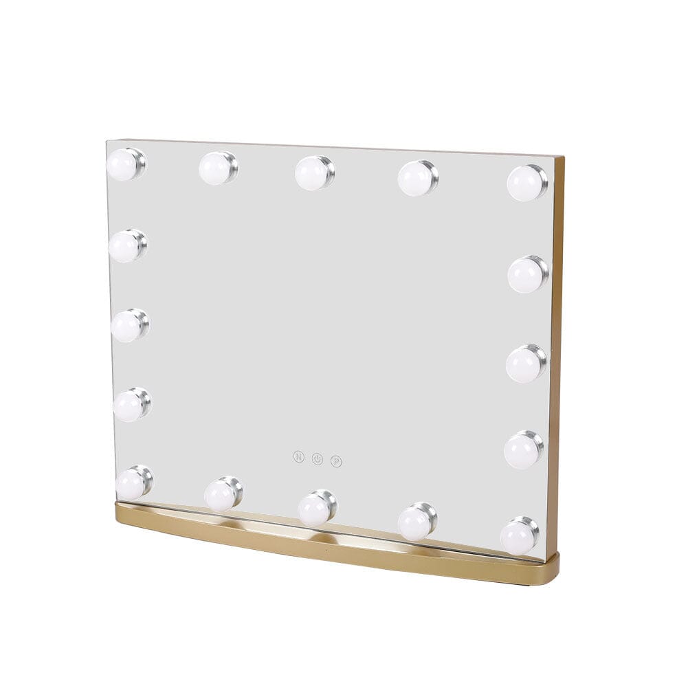 50cm W Rectangle Hollywood LED Lighted Cosmetic Mirror LED Make Up Mirrors Living and Home 