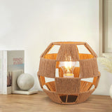 Lightsin Unique Handwoven Globe-Shaped Table Lamp Lightsin UK 