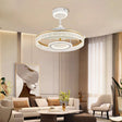 Lightsin Whisper-Quiet Reversible Acrylic and Metal Ceiling Fan Light Lightsin UK In Stock 