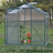 4×6 ft/ 6×6 ft/ 8×6 ft/ 10×6 ft Garden Greenhouse Green Framed with Vent Greenhouses Living and Home 4' × 6' ft Without Base 