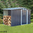 4×8/ 6×8 / 8×8/ 10×8ft Steel Garden Storage Bike Shed with Gable Roof Top Air Circulation Design Garden Sheds Living and Home 4x8 ft 