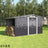 4×8/ 6×8 / 8×8/ 10×8ft Steel Garden Storage Bike Shed with Gable Roof Top Air Circulation Design Garden Sheds Living and Home 6x8 ft 