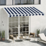 Outdoor Retractable Patio Manual Shelter Awning Canopy for Window and Door Patio Awnings Living and Home 