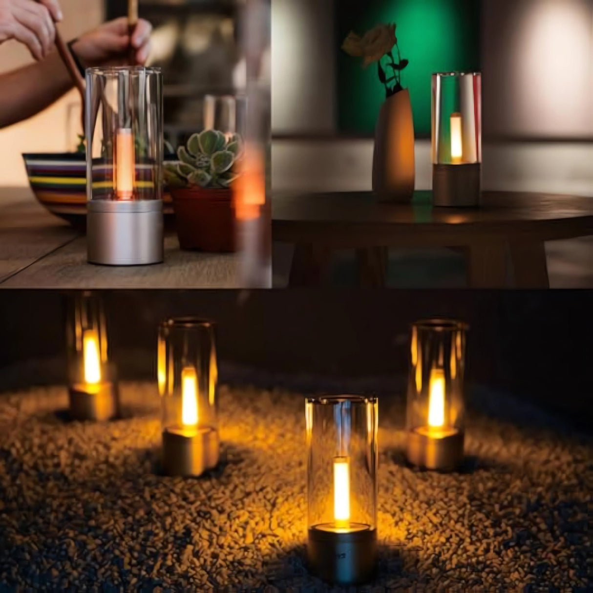 Lightsin Portable Rechargeable LED Candlelight Atmosphere Lamp Table Lamp Lightsin 