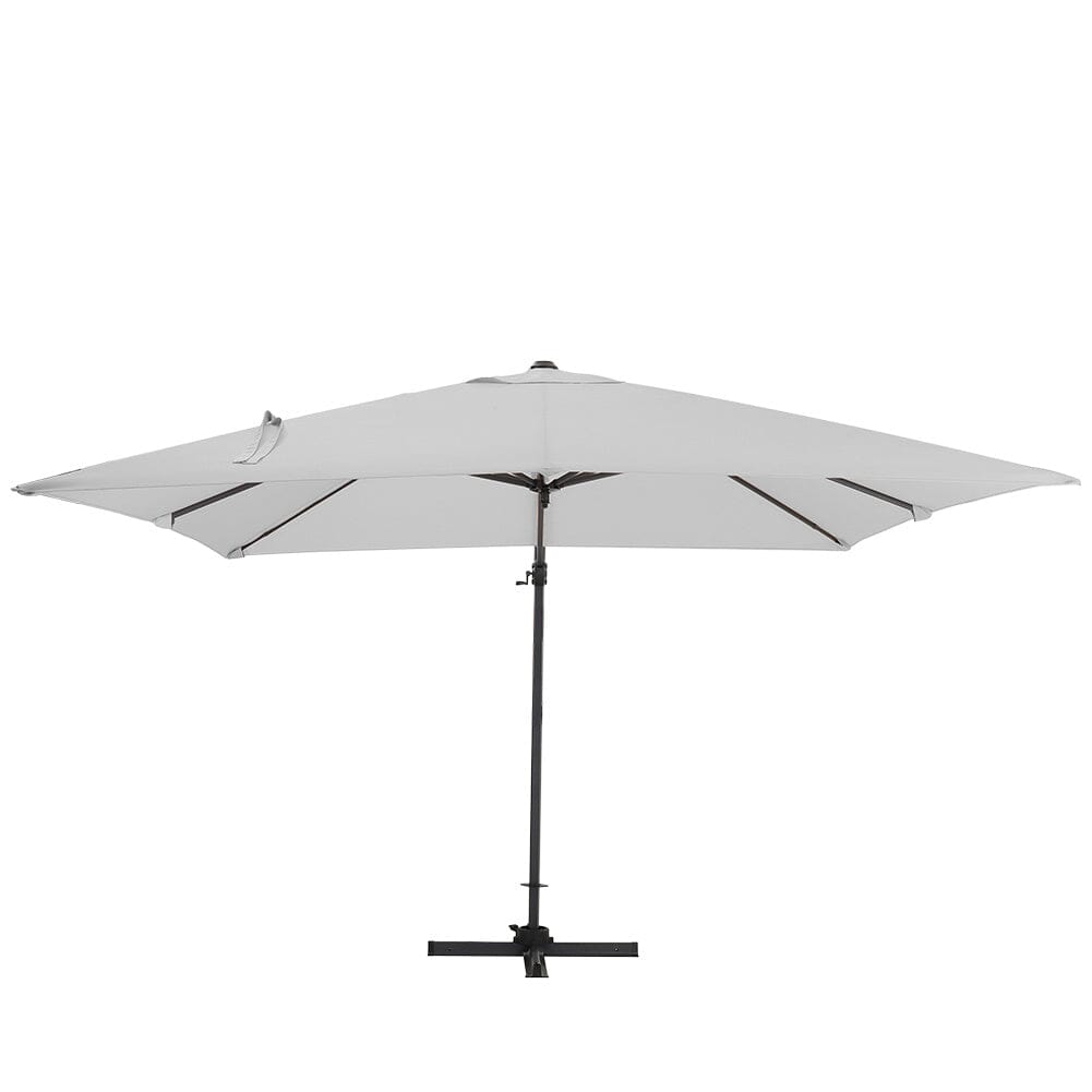 Copy of Light Grey 3 x 3 m Square Cantilever Parasol Outdoor Hanging Umbrella for Garden and Patio Parasols Living and Home 