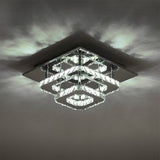 Modern Square Tiered Crystal Ceiling Light Ceiling Light Living and Home 