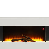 52 Inch Electric Wall Mounted FirePlace H Shape 2kW Heating Fireplace Remote control Fireplace Suites Living and Home 