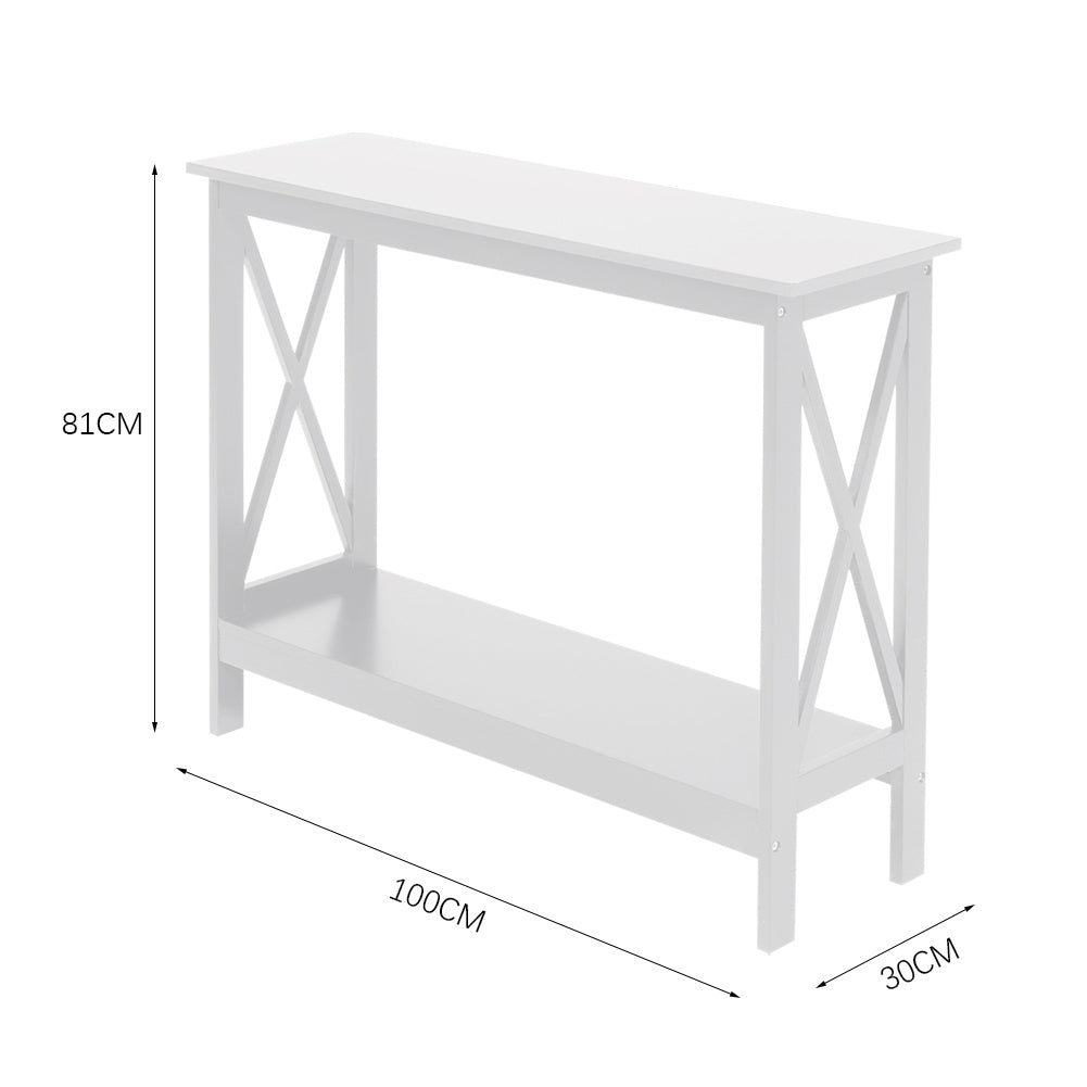 X-Design Console Tables 2 Tier Entrance Sofa Table Bookshelf Entryway Table Console Table Living and Home 