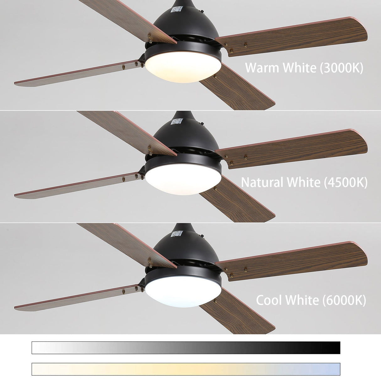 Ceiling Fan Light with LED Lamp & Remote Control 48Inch/42Inch Ceiling Light Living and Home 