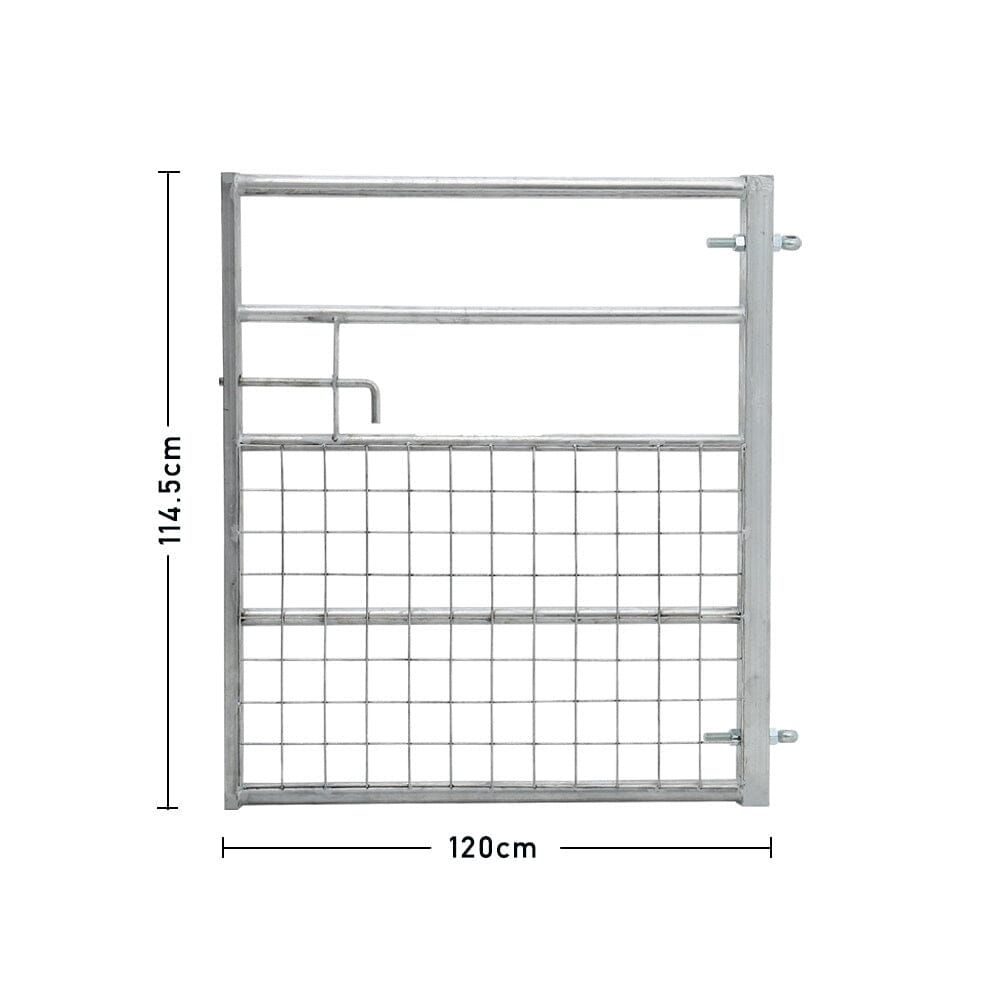 Durable and Rust-Resistan Half Mesh Metal Field Farm Gate Farm Gates Living and Home 3FT/0.9M 