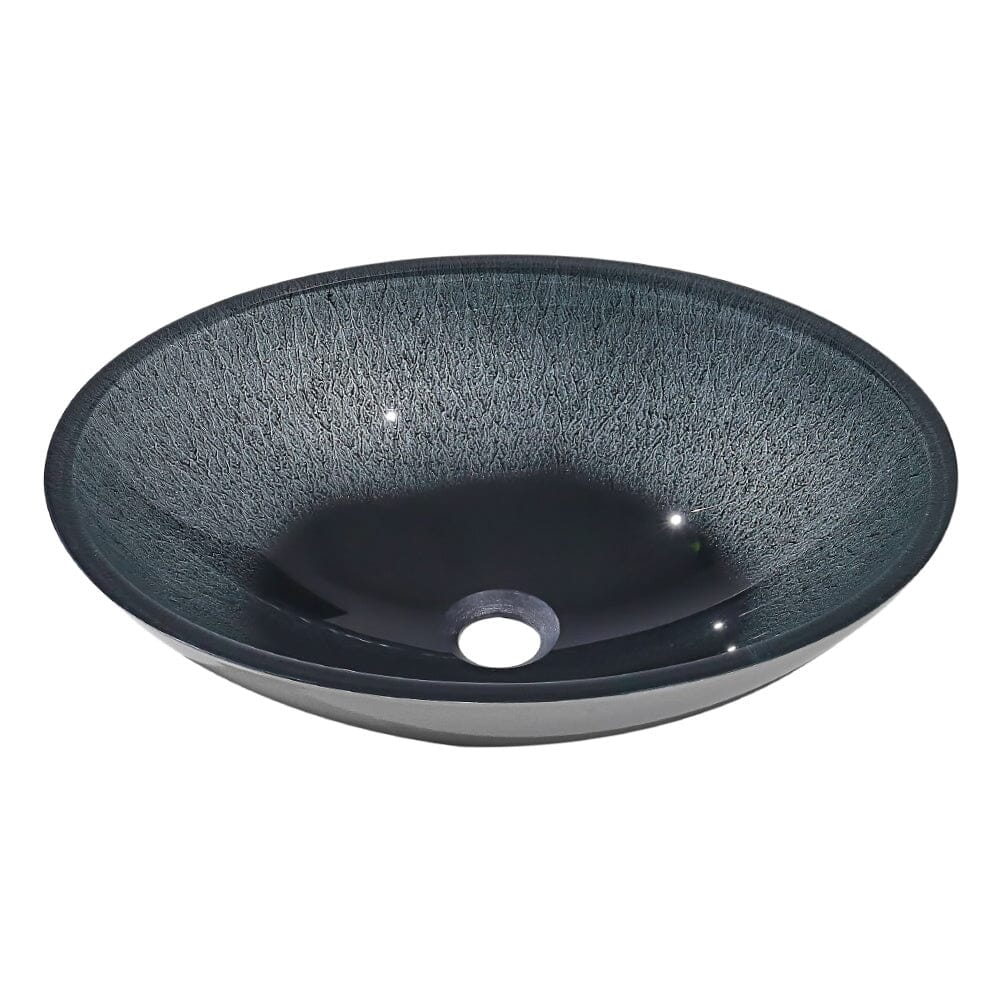 Oval Bathroom Art Tempered Glass Sink Bathroom Sinks Living and Home 