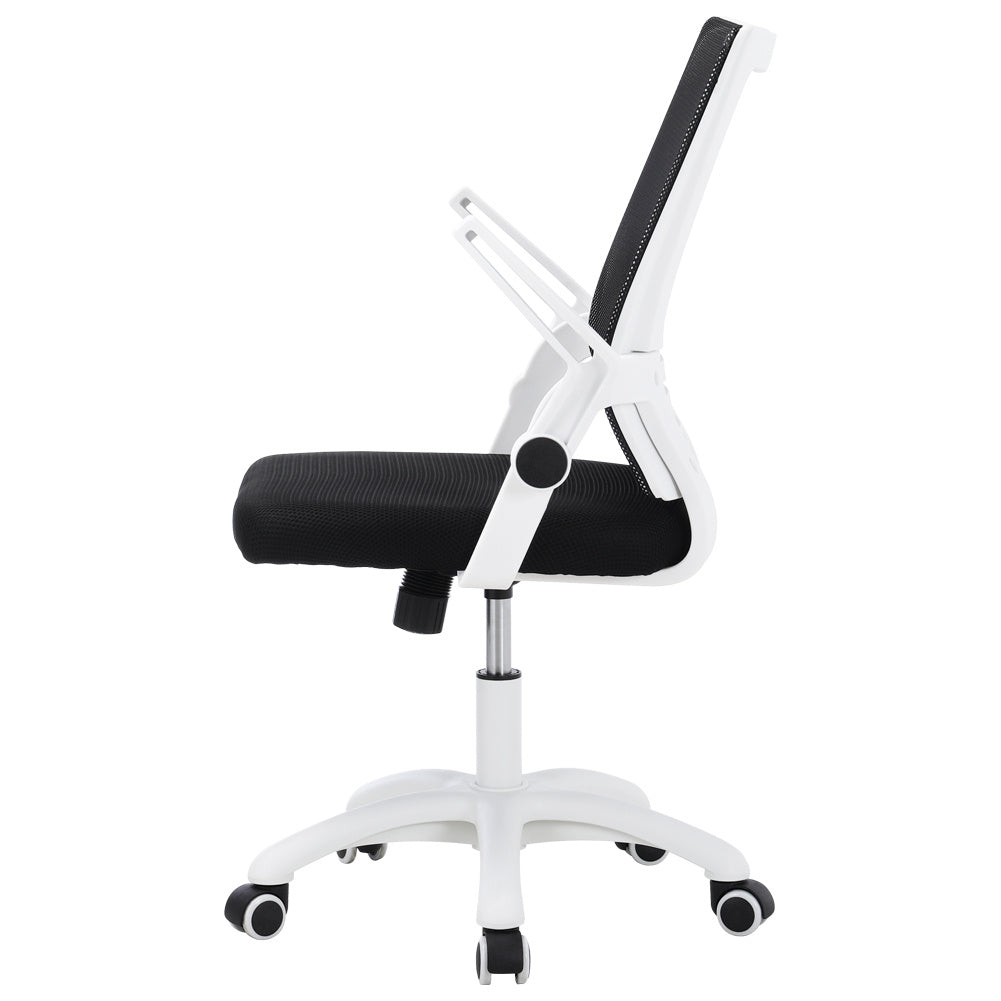 Mesh Back Ergonomic Office Chair with Folding Armrests Office Chair Living and Home 