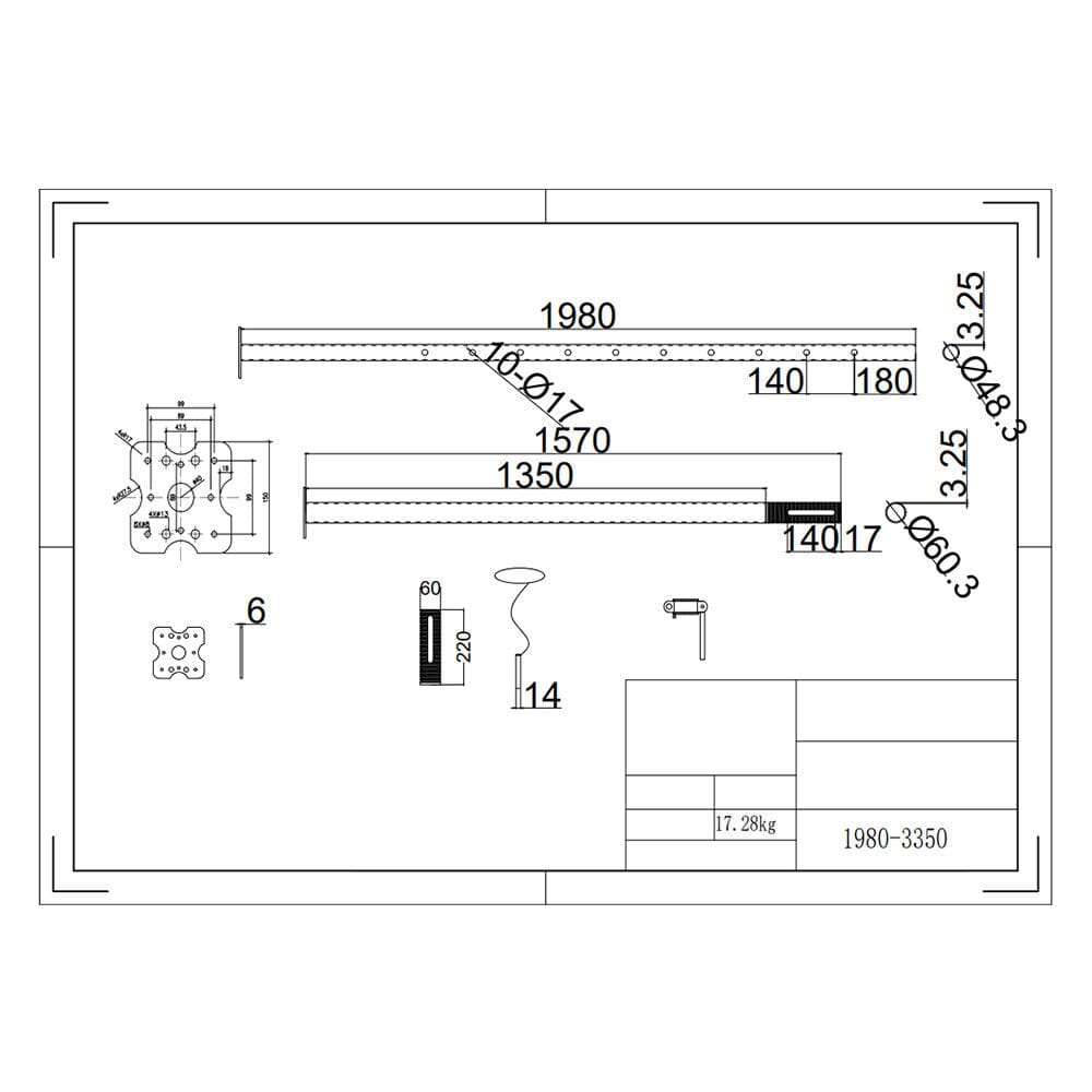 Steel Adjustable Floor Post Telescoping Jack for Temporary Support Living and Home 1980 - 3350mm 