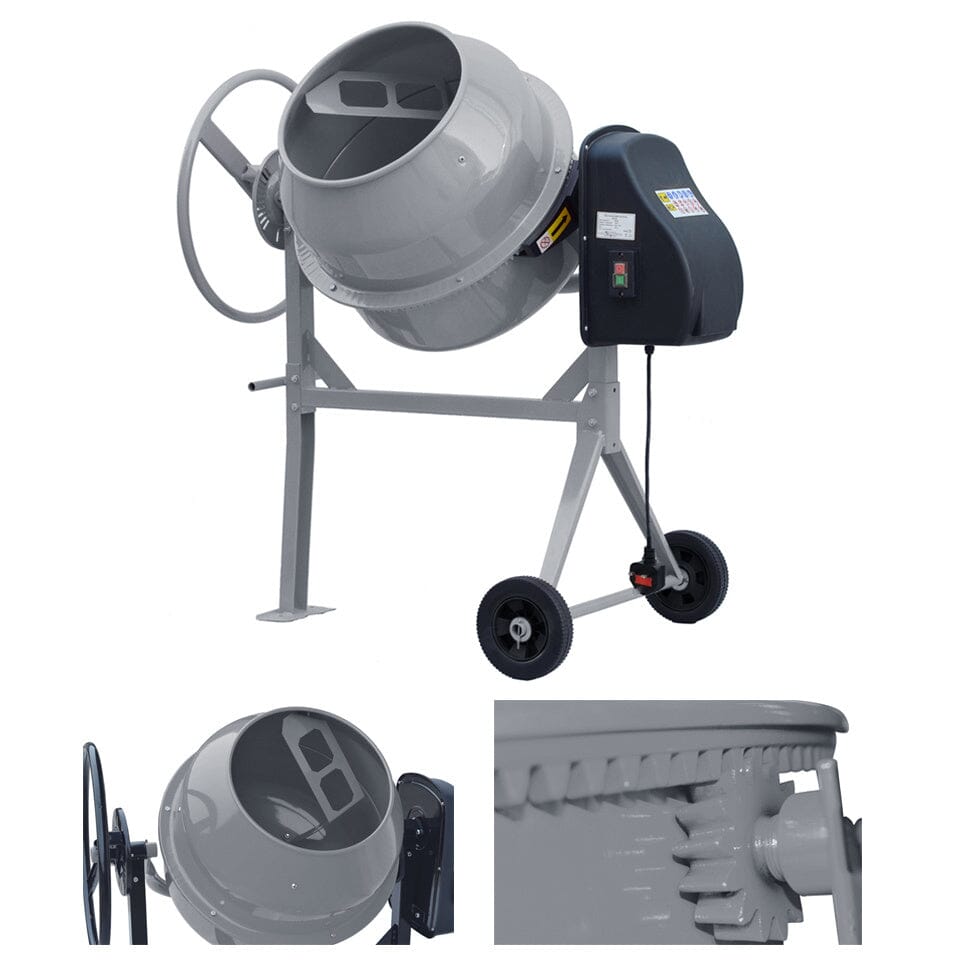 Durable and Versatile Cement Mixer with Easy Movement Cement Mixers Living and Home 