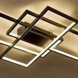 Modern LED Ceiling Light with 3 Black Rectangle Lampshades Ceiling Light Living and Home 