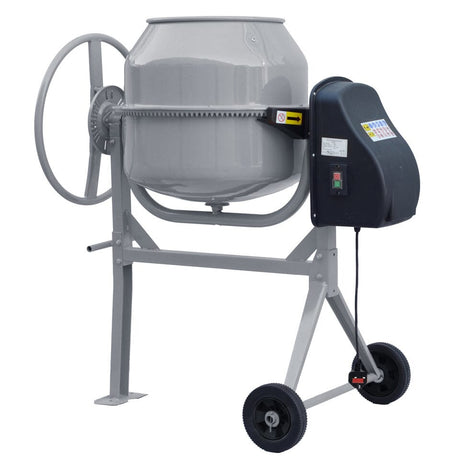 Durable and Versatile Cement Mixer with Easy Movement Cement Mixers Living and Home Large Grey 