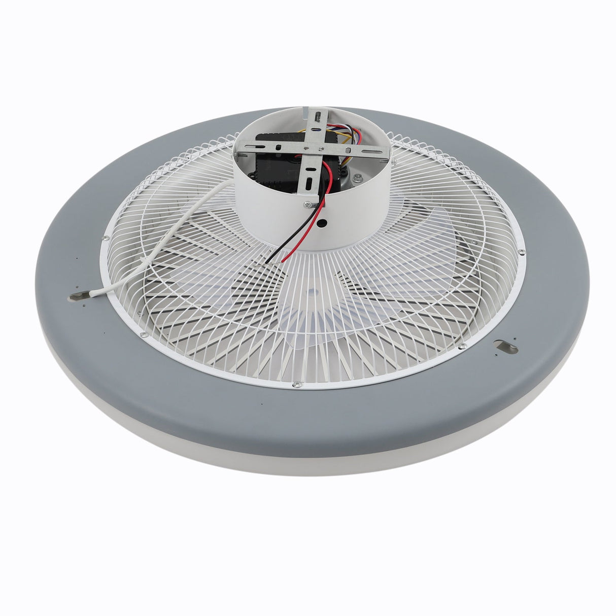 Dia. 55cm Ceiling Fan w/75W LED Light Adjustable 3-Wind Speed Remote Control Ceiling Light Living and Home 