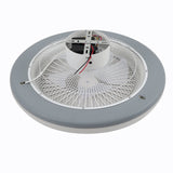 Dia. 55cm Ceiling Fan w/75W LED Light Adjustable 3-Wind Speed Remote Control Ceiling Light Living and Home 