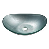 Oval Bathroom Art Tempered Glass Sink Bathroom Sinks Living and Home 