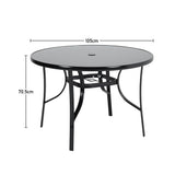 Patio Table Garden Coffee Table Dining Table with Umbrella Stand Hole Garden Dining Table Living and Home 