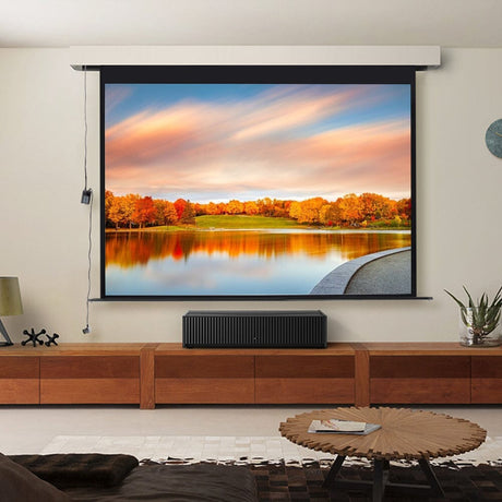 Motorized Electric Projector Screen with Remote Control, AI0721 Projector Screen Living and Home 