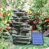 Winding Rockery Water Feature Self-Containing Feature Outdoor Fountain Fountains & Waterfalls Living and Home 2.0New 