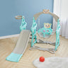 Fun Indoor and Outdoor Swing and Slide Set for Kids Swing Sets & Playsets Living and Home Cyan 