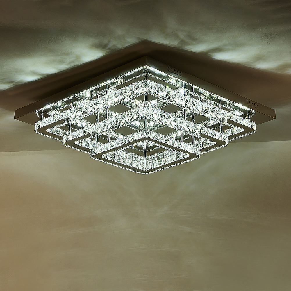 86w LED Crystal Ceiling Lights Pendant Chandelier Lamp Ceiling Light Living and Home Dimmable 