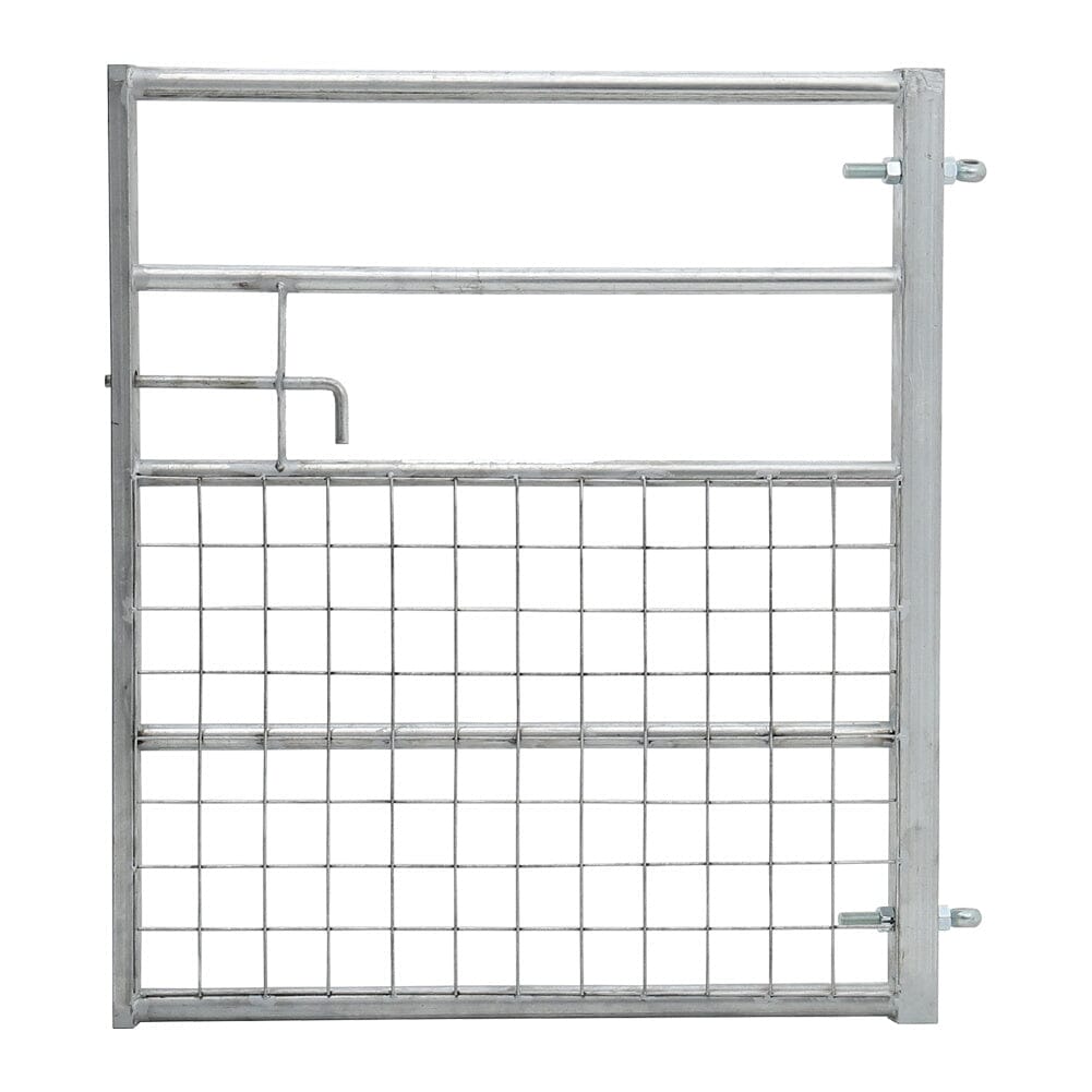 Durable and Rust-Resistan Half Mesh Metal Field Farm Gate Farm Gates Living and Home 