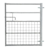 Durable and Rust-Resistan Half Mesh Metal Field Farm Gate Farm Gates Living and Home 