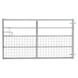 Durable and Rust-Resistan Half Mesh Metal Field Farm Gate Farm Gates Living and Home 