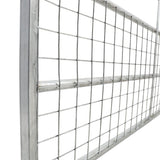 Durable and Rust-Resistan Half Mesh Metal Field Farm Gate Farm Gates Living and Home 